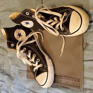 Converse All Stars High Top 7 Eye Black Shoes Men's 5 Women's 7